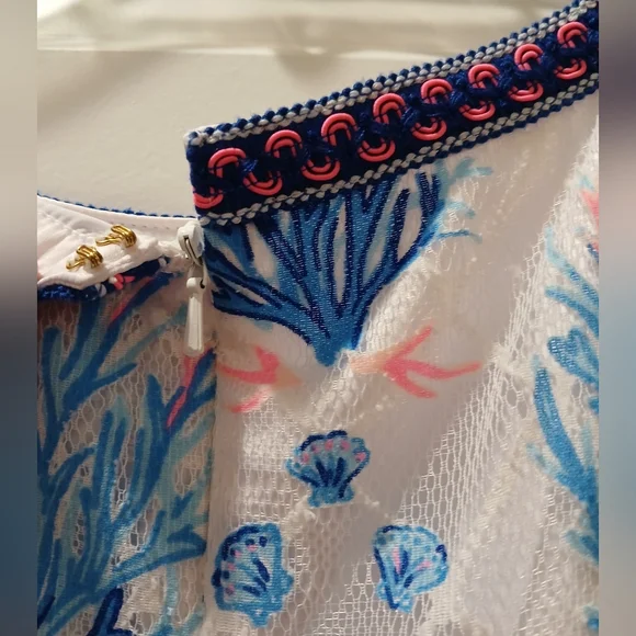 NWT Lilly Pulitzer Coral Romper - Picture 9 of 13